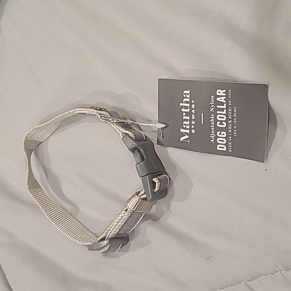 ❤️10/$30 New Martha Stewart adjustable nylon dog collar - Picture 1 of 3